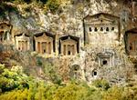 See Lycian Rock-Cut Tombs of Dalyan, Kaunos, Turkey
