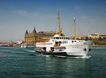 Ferry on the Bosphorus, Istanbul, Turkey