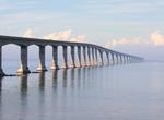 Drive across Confederation Bridge, Canada