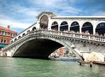 Walk across Rialto Bridge, Venice, Italy