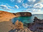 Relax on Playa de Papagayo, Canary Islands, Spain