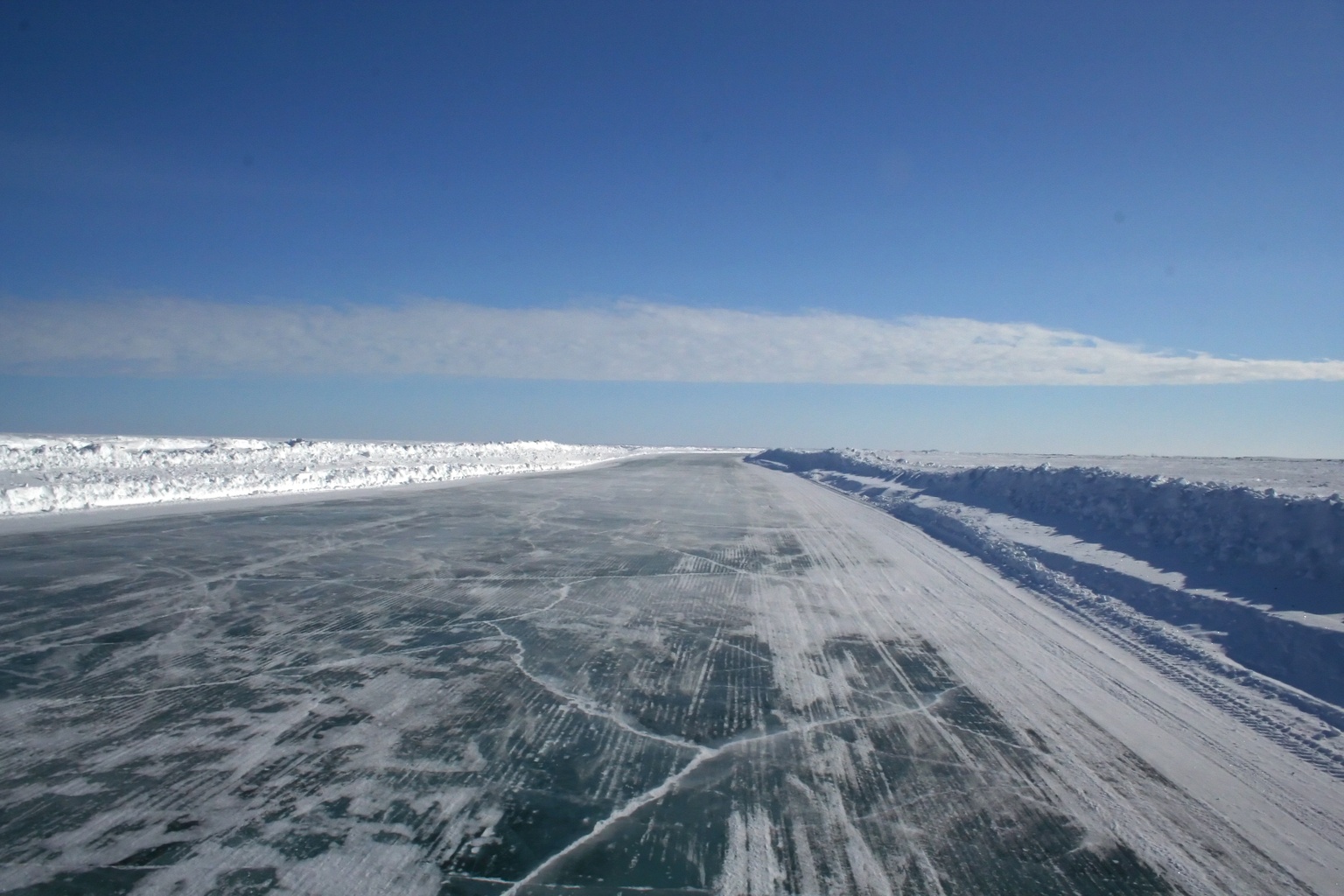 Ice Road from Inuvik and Tuktoyaktuk
