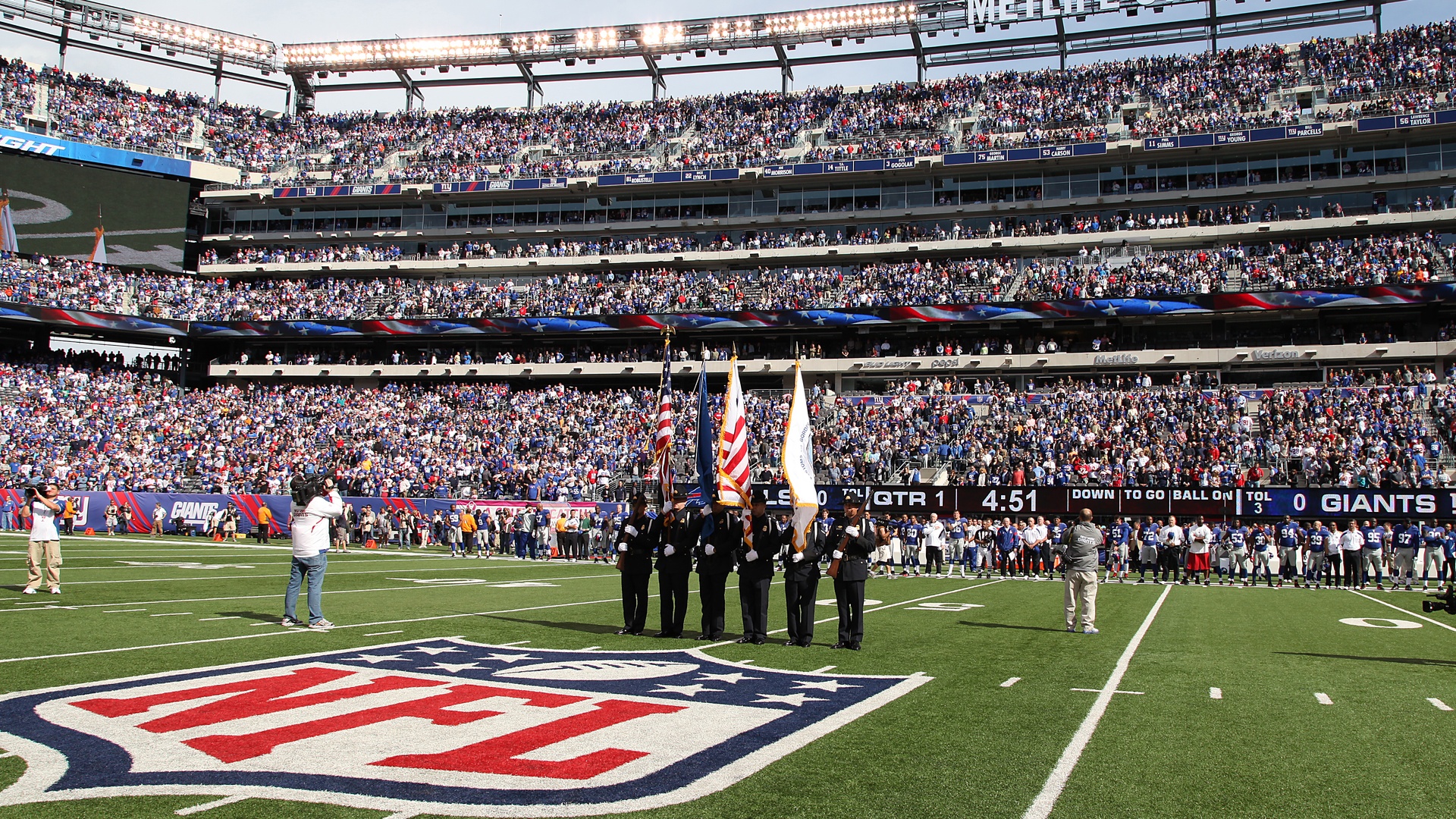 32 NFL Teams in their Stadiums