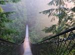 Walk across Lynn Canyon Suspension Bridge, BC, Canada