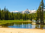 Camp at Tuolumne Meadows Campground, Yosemite National Park
