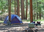 Camp at North Pines Campground, Yosemite National Park