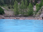 Relax in Miette Hot Springs, Jasper National Park, Canada