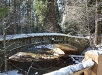 Walk across Yosemite Creek Bridge, Yosemite Valley