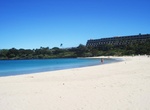 Relax on Kaunaʻoa Beach (Mauna Kea Beach), Big Island, Hawaii