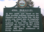 Stand on the 45th Parallel North
