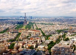 View City from Montparnasse Tower 56th Floor Observation Deck, Paris, France