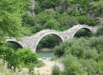 Walk across Plakida''s Bridge, Kipoi, Greece