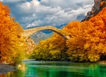 Walk on Konitsa Bridge, Greece