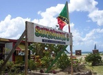 Drinks at Sunshine's Beach Lounge, Pinney's Beach, Charlestown, Saint Kitts and Nevis