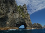 See The Hole In The Rock, Piercy Island, New Zealand
