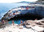 Swim in Giola, Thassos, Greece