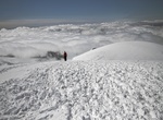 Summit Hvannadalshnúkur Peak on Öræfajökull Volcano, Iceland