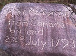 See Alexander MacKenzie Rock Inscription, Canada
