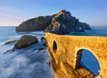 Walk the path to San Juan de Gaztelugatxe, Bermeo, Spain