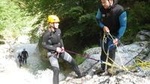 Canyoning in the Fratarica Canyon of the Soca valley
