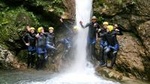 Canyoning in the Susec Canyon of the Soca valley