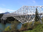 Drive across Bridge of the Gods, Oregon and Washington