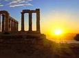 Sunset at the Cape Sounion Half Day Tour
