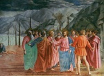 See Masaccio's Frescoes in  Brancacci Chapel, Florence, Italy