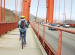 Cycle across Golden Gate Bridge, San Francisco, California