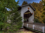 Cross Cavitt Creek Covered Bridge, Oregon