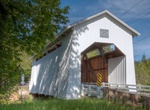 Cross Coyote Creek Covered Bridge, Oregon