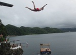 Cliff Dive Ariel's Point, Boracay Island, Philippines