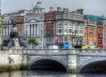Cross O'Connell Bridge, Dublin, Ireland