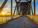 Walk on Big Four Bridge, Louisville, Kentucky