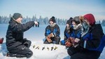 Lappish Lunch Break -Snowmobiling, ice fishing and tasty food