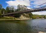 Cross Clifden Suspension Bridge, New Zealand