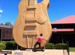 See The Big Golden Guitar in Tamworth, Australia
