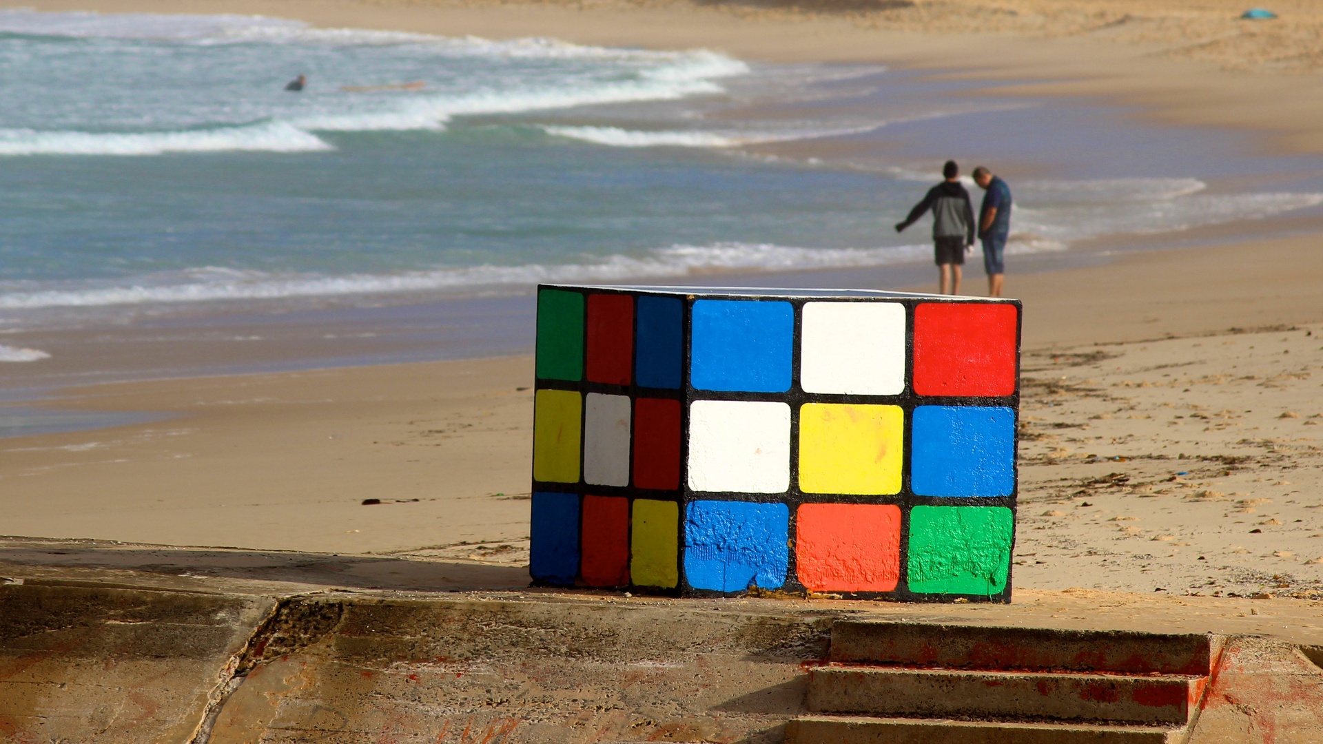 The Big Rubik's Cube in Maroubra