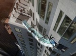 Ride the Glass Slide (SkySlide) at U.S. Bank Tower, Los Angeles, California