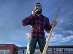 See Paul Bunyan Statue in Bangor, Maine