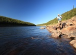 Fly Fish at Ponoi River, Kola Peninsula, Murmansk Oblast, Russia