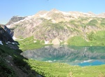 Camp at Gunsight Lake, Glacier National Park, Montana