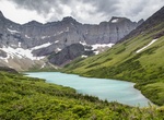 Camp at Cracker Lake, Glacier National Park, Montana