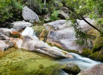 Swim at Cleopatra's Pool (Abel Tasman Coast Track), New Zealand