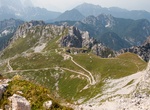 Drive to Mangart Saddle (Mangart Pass), Slovenia