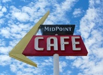 Eat & Shop at Midpoint Café, Adrian, Texas