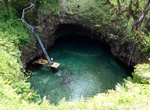 Jump into Sua Ocean Trench, Lotofaga, Samoa