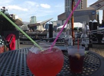 Drinks at The Landing at Long Wharf, Boston, Massachusetts