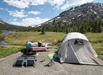 Camp at Tioga Lake Campground, Lee Vining, California