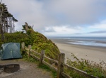 Camp at Kalaloch Campground, Olympic National Park, Washington